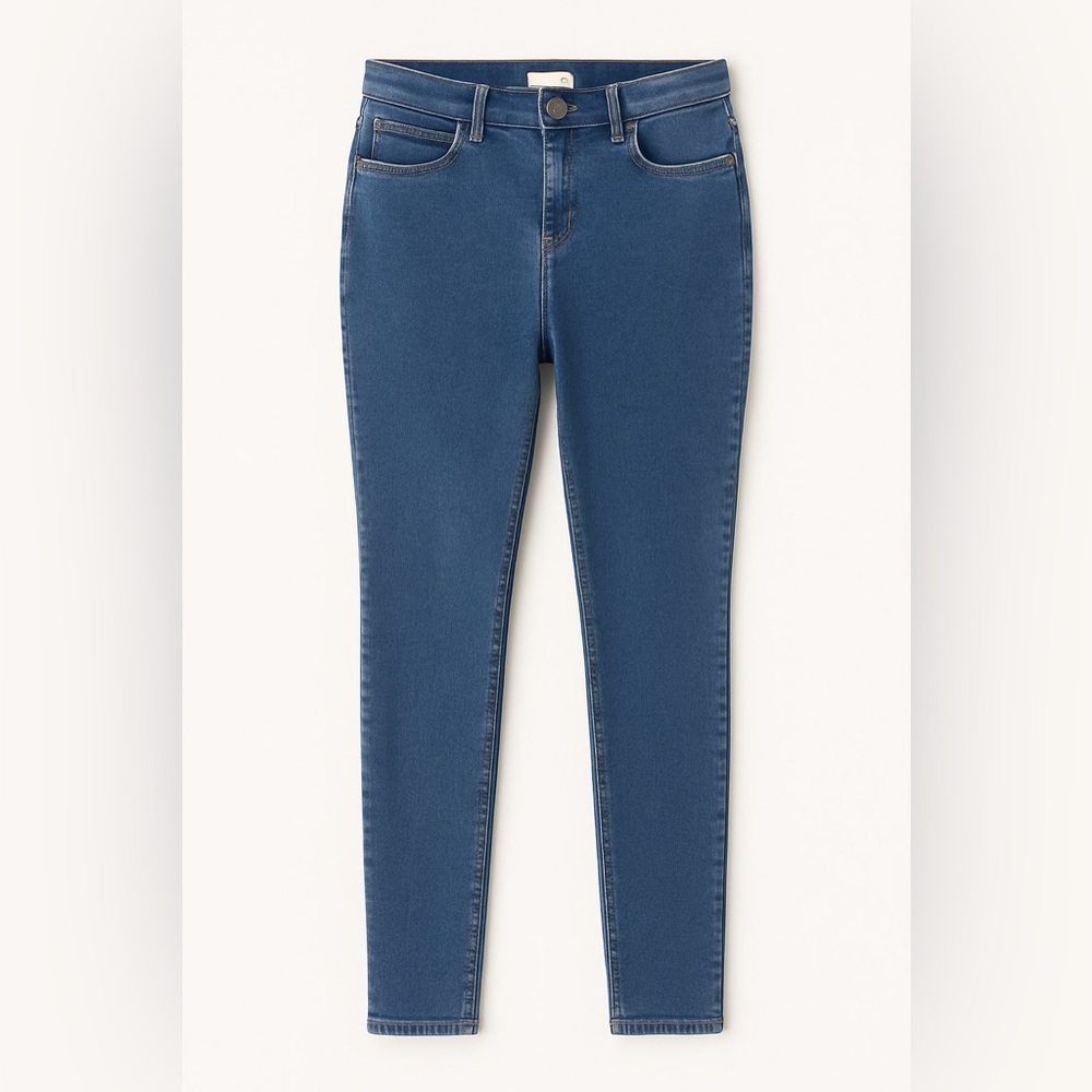 H&M – High Rise Skinny Jeans – Medium Wash – Size 14